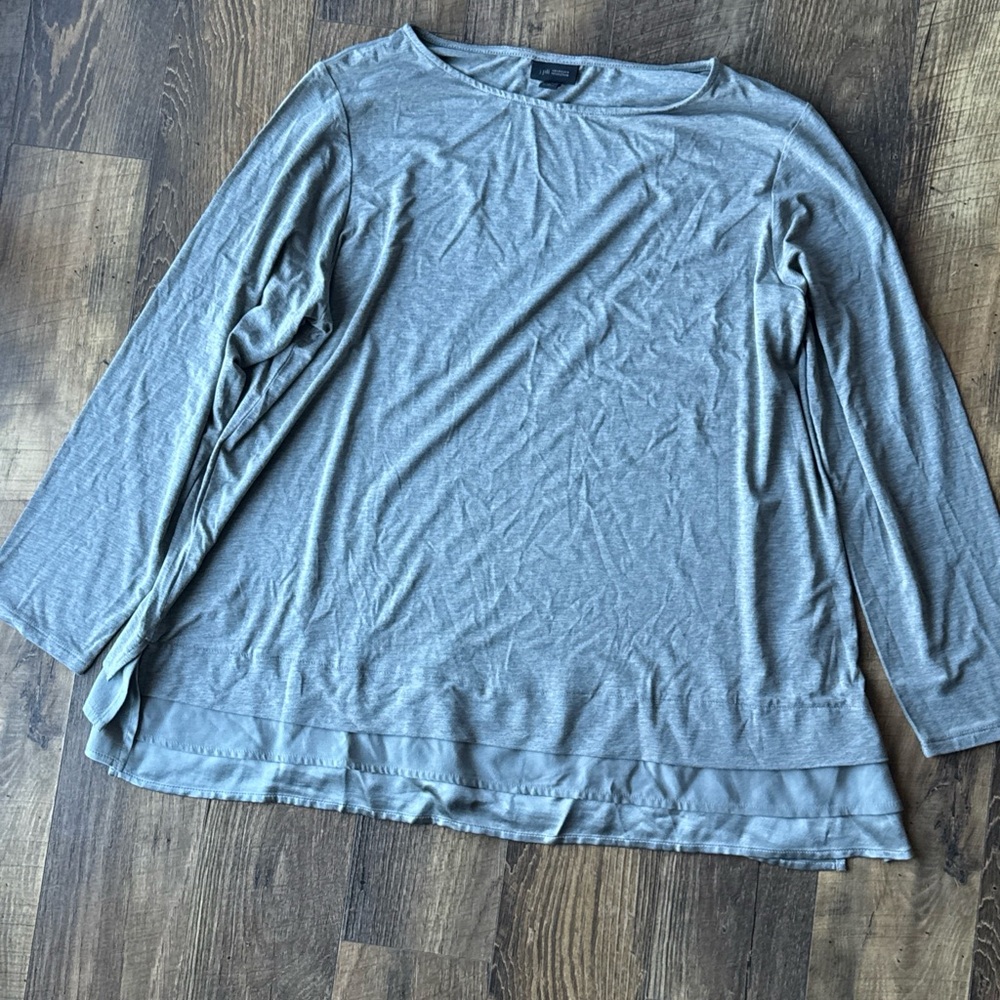 J. Jill Heather Gray Long Sleeve Top